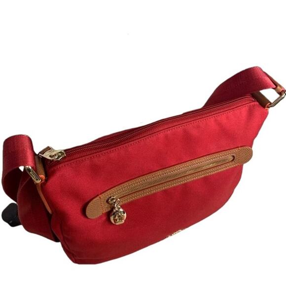 COACH Red Orange Brown Nylon Crossbody - Picture 5 of 11